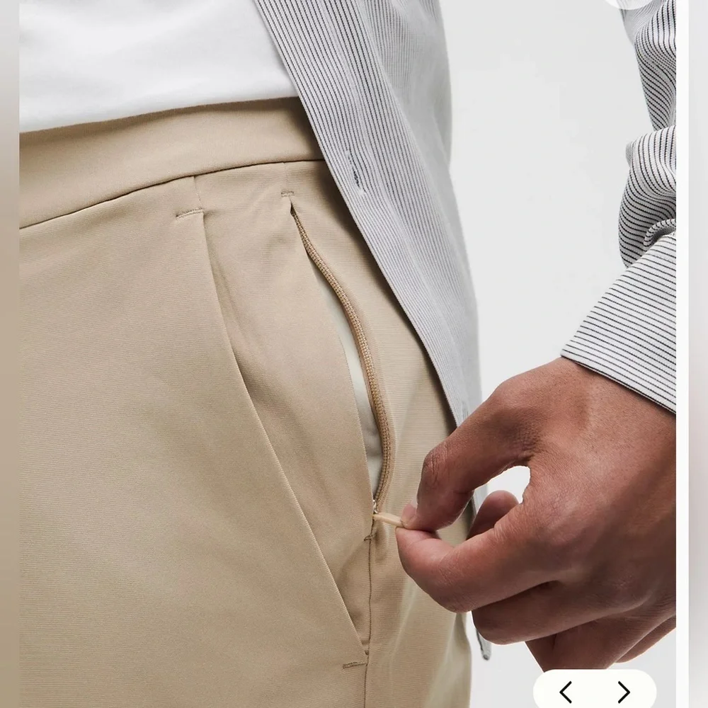 LULULEMON SLIM-FIT TROUSER SIZE 36 WARPSTREME.